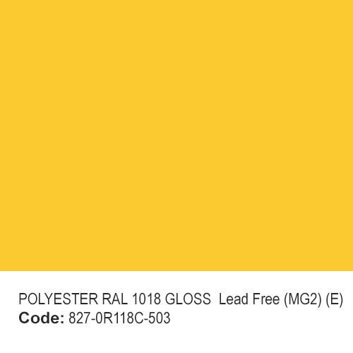 POLYESTER RAL 1018 GLOSS  Lead Free (MG2) (E)